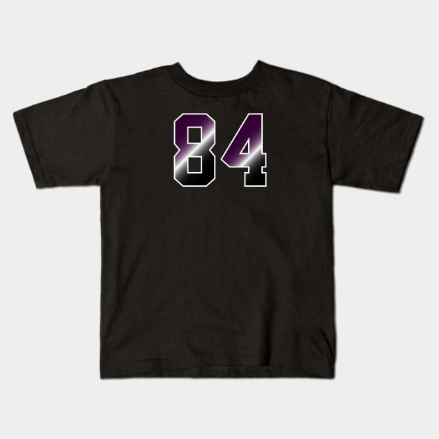 Number 84 Kids T-Shirt by Eric Okore